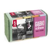 Czyścik gąbczasty Anna Zaradna 5,8 x 9 cm, gąbka kuchenna do...