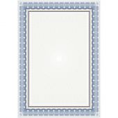Dyplom ozdobny Rozeta niebieska A4, papier satynowany 170g