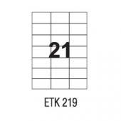 Etykiety uniwersalne papierowe białe APLI 100 arkuszy A4, sa...