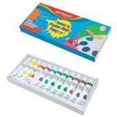 Farby plakatowe tempera w tubkach 12 ml KEYROAD