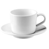 Filiżanka ceramiczna 1300 ml IKEA 365+, biała ze spodkiem