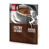 Filtry do kawy Stella, rozmiar 4, brązowe