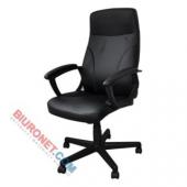 Fotel biurowy tapicerowany ekoskórą Crete Office Products, o...