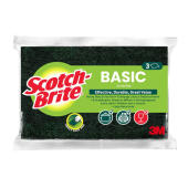 Gąbka do szorowania Scotch Brite Basic, prosta, zielona