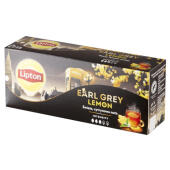 Herbata czarna Lipton Earl Grey Lemon, aromatyzowana, torebk...