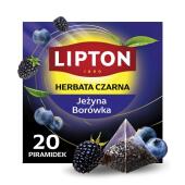 Herbata czarna Lipton Jeżyna i Borówka, aromatyzowana, toreb...