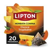 Herbata czarna Lipton Owoce Tropikalne, aromatyzowana, toreb...