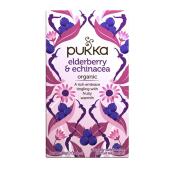 Herbata Pukka Czarny Bez i Echinacea, czarna aromatyzowana