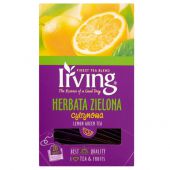 Herbata zielona IRVING Cytrynowa, aromatyzowa, torebki w kop...