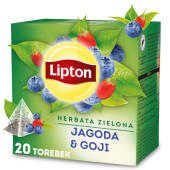 Herbata zielona Lipton Jagoda i Goja, aromatyzowana, torebki...