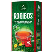 Herbata ziołowa Astra Rooibos, torebki ze sznureczkami