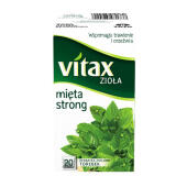 Herbata ziołowa Vitax Zioła Mięta Strong, torebki bez sznure...