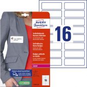 Identyfikator samoprzylepny Avery Zweckform, biały sztuczny ...