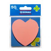 Karteczki samoprzylepne Donau kształt Serduszko, 50 kartek