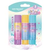 Klej w sztyfcie KEYROAD Pastel Glue Stick PVP, blister