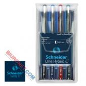 Komplet piór kulkowych Schneider One Hybrid C w etui, 0,3mm