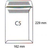 Koperty C5, samoprzylepne SK, brązowe