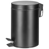 Kosz metalowy ze stopką i wolnoopadającą klapą Donau Home 3L...