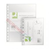 Koszulki Q-Connect A5/50 mikronów, 100 sztuk w folii