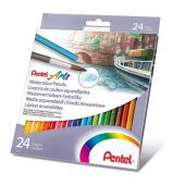 Kredki akwarelowe Pentel Arts, ołówkowe do rozmywania wodą