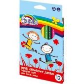 Kredki ołówkowe drewniane Fiorello Super Soft Jumbo, trójkąt...