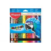 Kredki ołówkowe drewniane Maped Color'Peps Animals, trójkątn...
