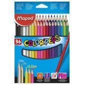 Kredki ołówkowe drewniane Maped Color'Peps, trójkątne