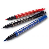 Marker do płyt Pentel N75W, dwustronny pisak do CD/DVD, 2 ko...