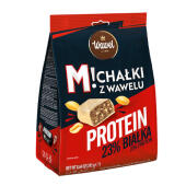 Michałki Protein Wawel 23% Białka, cukierki w białej czekola...