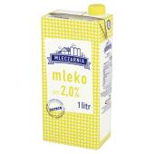 Mleczarnia 2% 1L, mleko UHT w kartonie