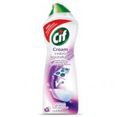 Mleczko CIF Cream Lila Flowers, z mikrokryształkami, do czys...