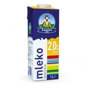 Mleko UHT Łowicz 2% 1L, w kartonie