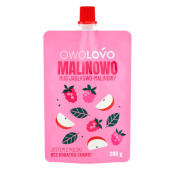 Mus owocowy jabłkowo-malinowy bez cukru OwoLovo Malinowo, tu...