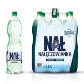 Nałęczowianka 1,5L x 6 sztuk, woda mineralna w butelkach PET