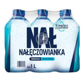 Nałęczowianka 1L x 6 sztuk, woda mineralna, w butelkach PET