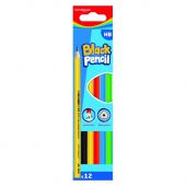 Ołówek szkolny bez gumki trójkątny KEYROAD Black Pencil 12 s...