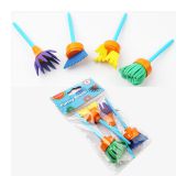 Pędzle kreatywne piankowe KEYROAD Funny Brush, różne kształt...