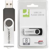 Pendrive Q-Connect USB 2.0, pamięć flash, obrotowa obudowa