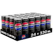 Pepsi Zero 0,33L, napój gazowany bez cukru, w puszce