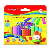 Plastelina okrągła KEYROAD Modeling Clay 12 x 15 g, kolory k...