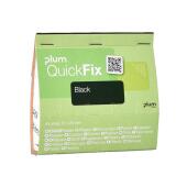 Plastry z opatrunkiem PLUM QuickFix Black, z czarnej tkaniny...