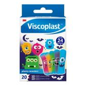 Plastry z opatrunkiem Viscoplast Monsters, z grafikami dla d...