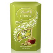 Praliny Lindt Lindor Cornet Pistachio, czekoladki z nadzieni...