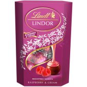Praliny Lindt Lindor Cornet Raspberry & Cream, czekoladki z ...
