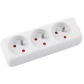 Przedłużacz Office Products, 5 metrów, z uziemieniem, biały