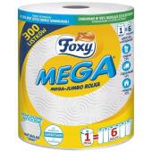 Ręczniki papierowe Foxy MEGA Jumbo 66 m, kuchenne, biały pap...