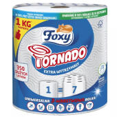 Ręczniki papierowe Foxy Tornado 350 listków, kuchenne, biały...