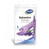 Rękawice kuchenne Stella o zapachu lawendy, gumowe, do zmywa...