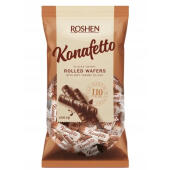 Rurki waflowe z mlecznym kremem Konafetto Bianco Roshen, cuk...