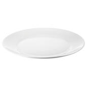 Talerz płaski 25 cm biały IKEA Oftast, naczynia stołowe